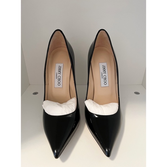 Jimmy Choo Anouk 120 Patent Leather Pump - Picture 2 of 15